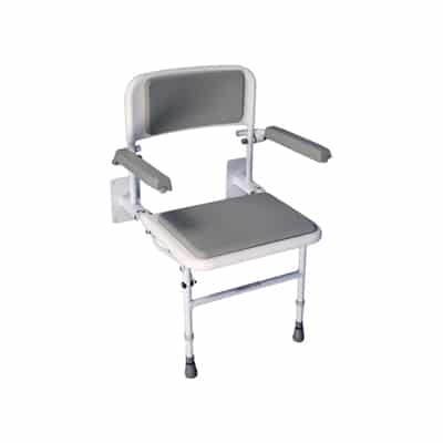 Aidapt douchezitje met luxe zitting en armleuningen