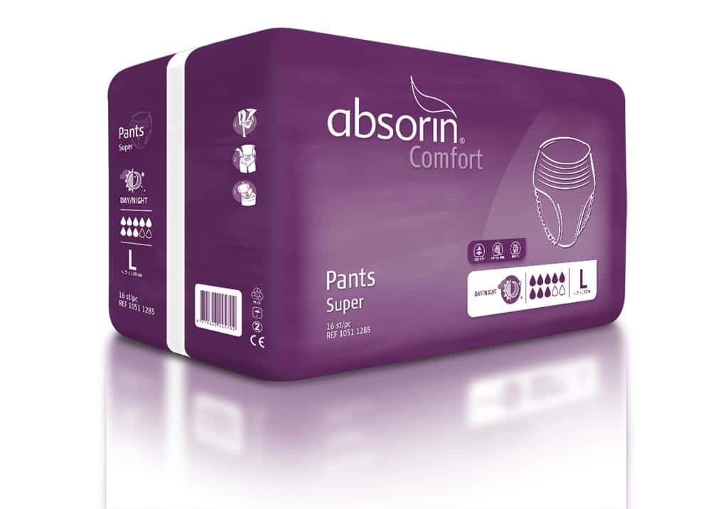Incontinentie Pants - Luierbroekjes Absorin Comfort Pants Super 1-pak en grootverpakking