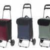 Mini Shopper 2.0 boodschappenwagen lichtgewicht in vijf kleuren zwart, bordeaux, blauw, groen en antraciet.