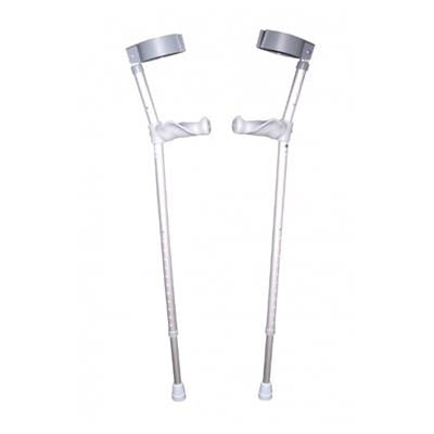 Set van 2 Days elleboogkrukken met ergonomische handvatten, verstelbaar tot gebruikersgewicht van 160 kg.