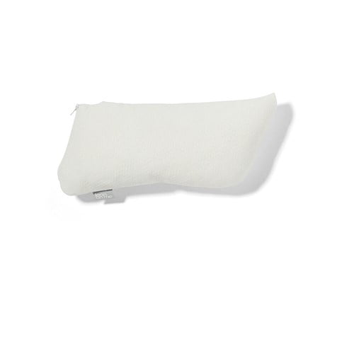 Immedia LeanOnMe Mini positioneringskussen met witte Soft-Touch hoes voor ondersteuning van enkel, knie of handspasme.