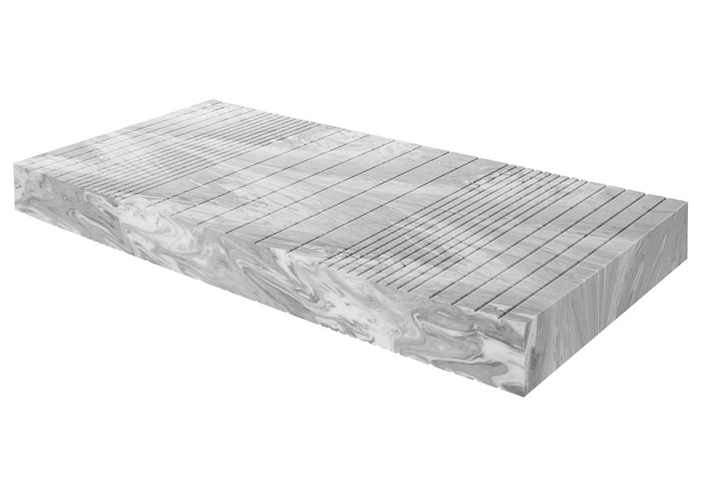 Pantera PRO heavy duty matras 90x200x18 cm met 3-laags Panteraschuim en antidecubituszones voor 140–225 kg.