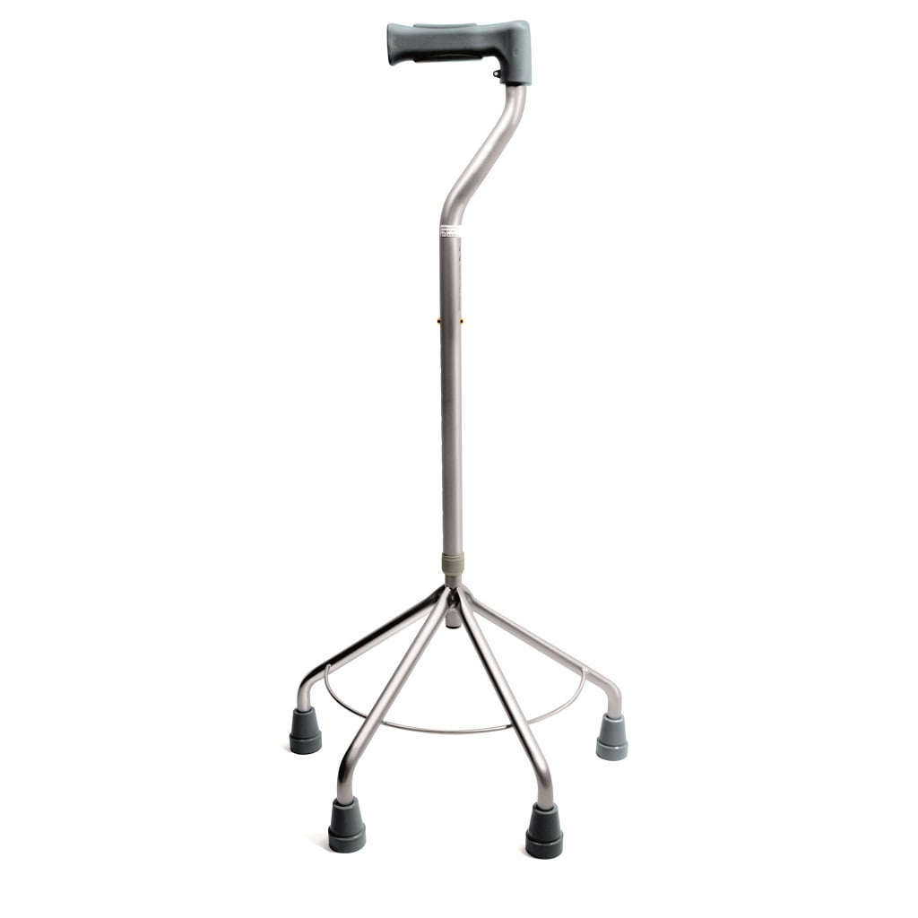 Wandelstok vierpoot Eiffel van Days, in hoogte verstelbaar met ergonomisch handvat en brede stabiele basis.
