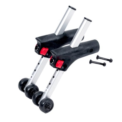 Anti-kiep wieltjes voor rolstoel Multi Motion M5, M6, M7 en M10, verstelbaar met telescopische stangen en schroeven